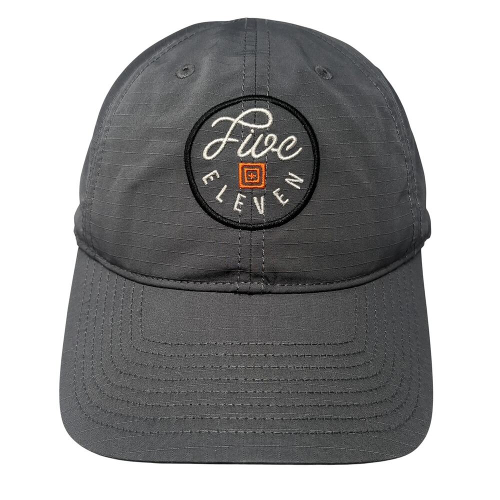 Five Eleven Tactical Snapback Hat Gray One Size Adjustable Embroidered